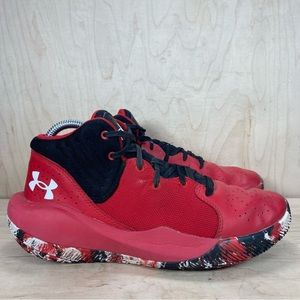 Under Armour Jet 21 Basketball Shoes Red Black Men’s 7.5 Women’s 9